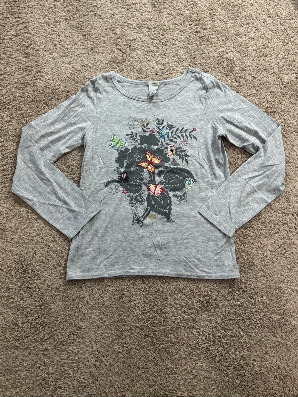Old Navy Light Gray Crewneck Tee